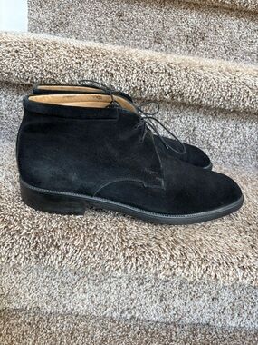 Salvatore Ferragamo Men's Black Suede Chukka Boots